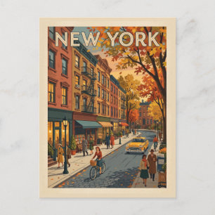 Carte Postale Nouvelle scène de rue vintage de York