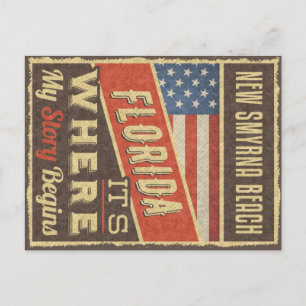 Carte Postale Nouvelle Smyrna Beach Floride