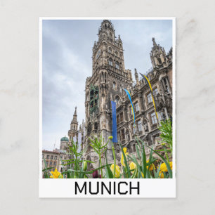 Carte Postale Nouvelle tour de l'Hôtel de Ville à Munich, Allema