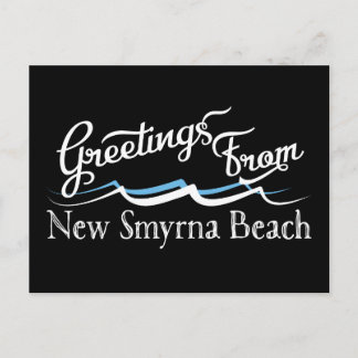 Carte Postale Nouvelle vague d'eau de la plage de Smyrna