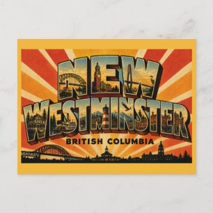 Carte Postale Nouvelle Westminster BC Royal City