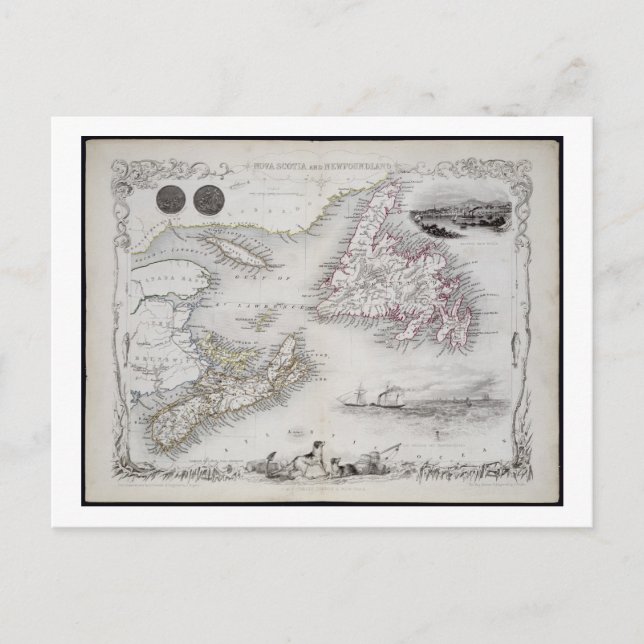 Carte Postale Nova Scotia and Newfoundland, from a Series of Wor (Devant)
