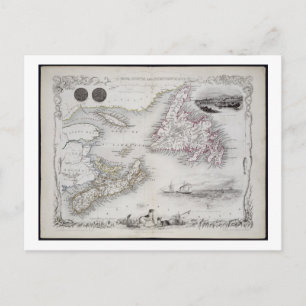 Carte Postale Nova Scotia and Newfoundland, from a Series of Wor