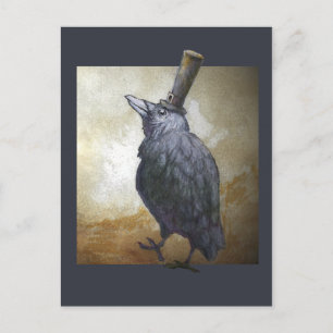 Carte Postale November Crow Post Card