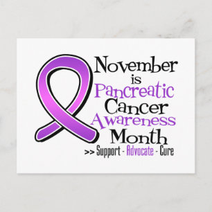 Carte Postale Novembre est le Mois de sensibilisation au cancer