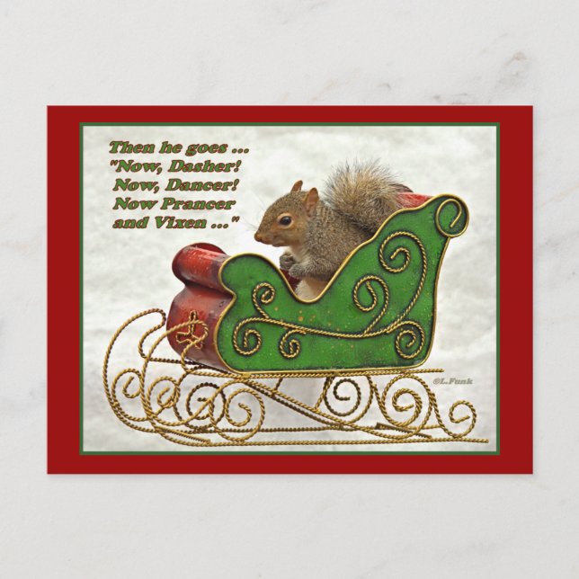 Carte Postale Now Dasher, Now Dancer, (Devant)