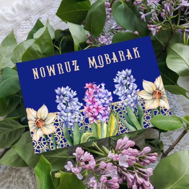 Carte postale Nowruz Mobarak Spring Blossoms (Créateur téléchargé)