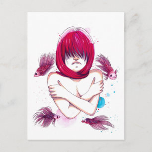 Carte Postale Noyage de poisson