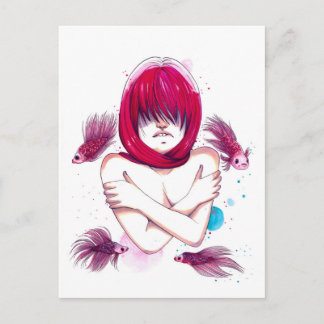 Carte Postale Noyage de poisson