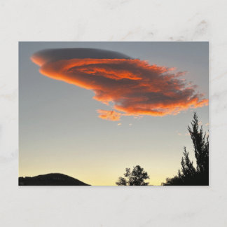 Carte Postale Nuage de coucher de soleil à Reno Nevada