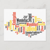 Nuage de mots allemand - Deutsche Wortwolke