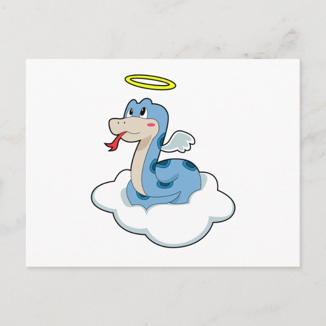 Carte Postale Nuage de serpent ange (Devant)