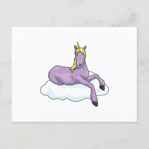 Carte Postale Nuage Licorne