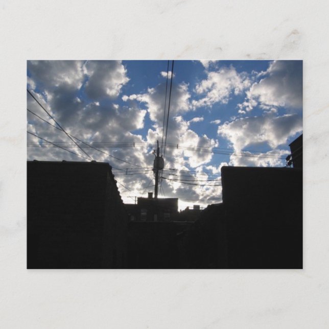 Carte Postale nuage matinée (Devant)