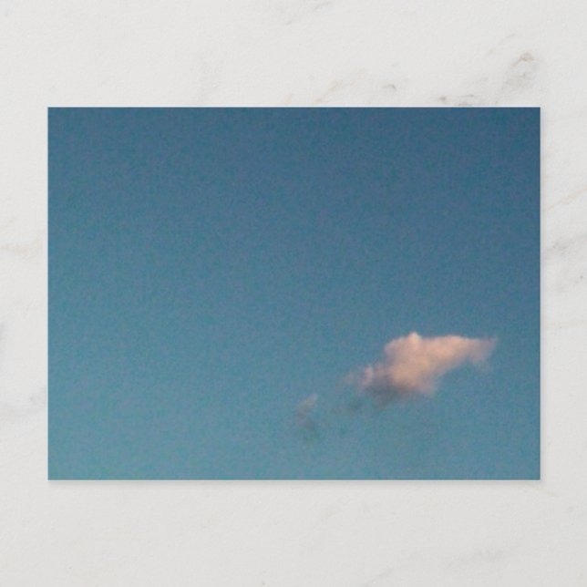 Carte Postale nuage solitaire (Devant)