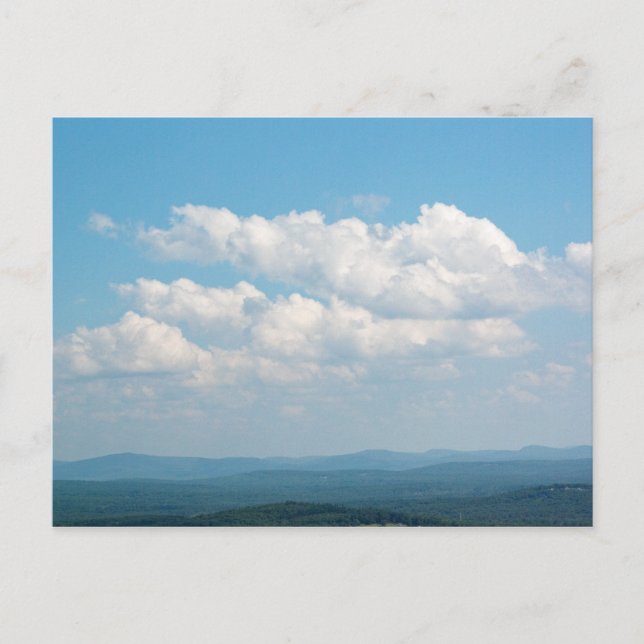 Carte Postale Nuages au-dessus des montagnes (Devant)