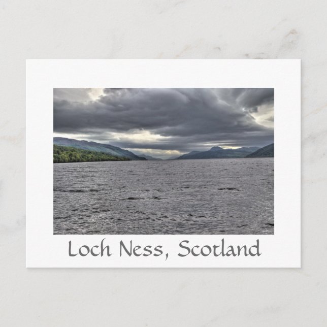Carte Postale Nuages d'acier de Loch Ness (Devant)