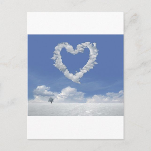 carte postale nuages d'amour (Devant)