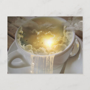 Carte Postale Nuages dans mon café