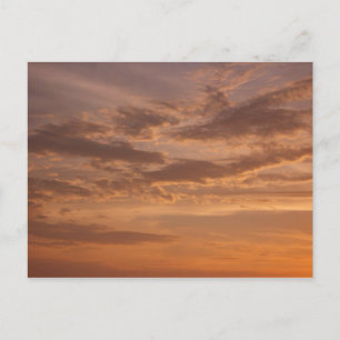 Carte Postale Nuages de coucher de soleil II Pastel Nature Abstr