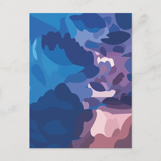 Carte Postale Nuages de tempête colorés  (Devant)