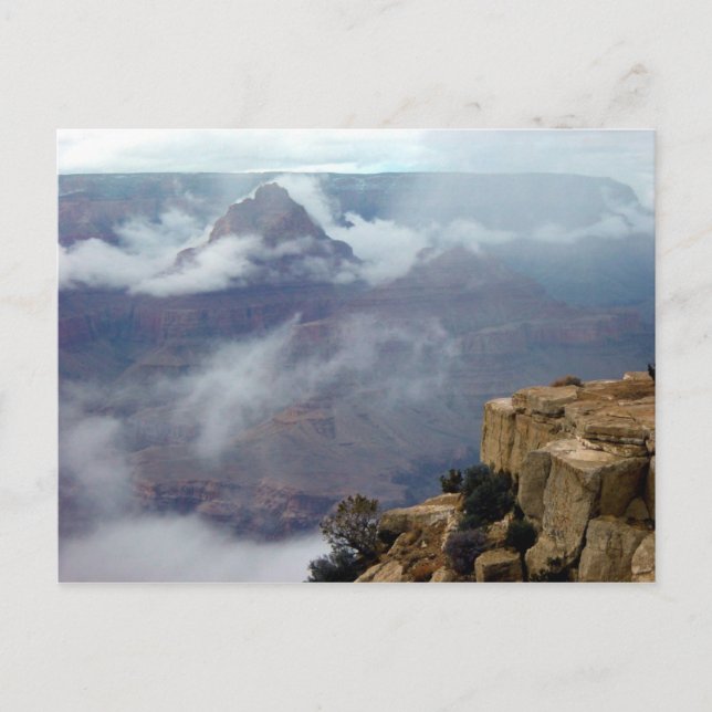 Carte Postale Nuages d'hiver du Grand Canyon (Devant)