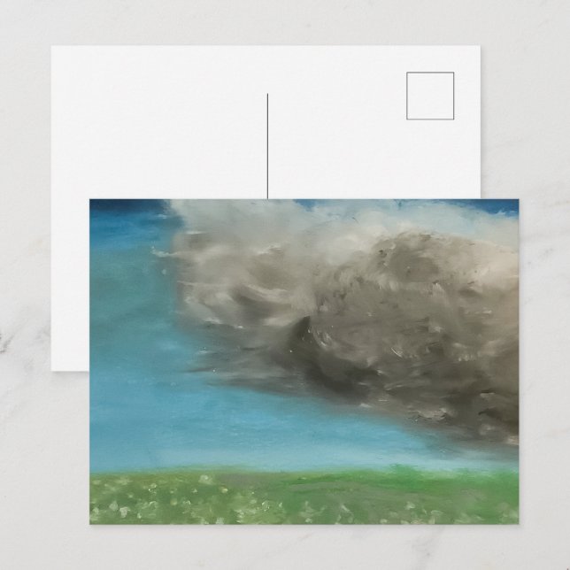 Carte Postale Nuages d'Orage (Devant / Derrière)