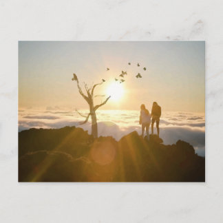 Carte Postale Nuages du lever du soleil