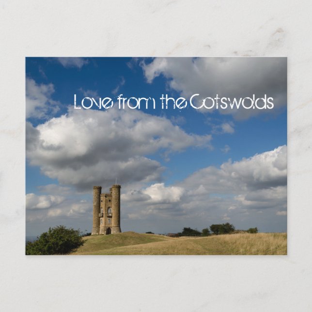 Carte Postale Nuages et tour Broadway, Cotswolds (Devant)