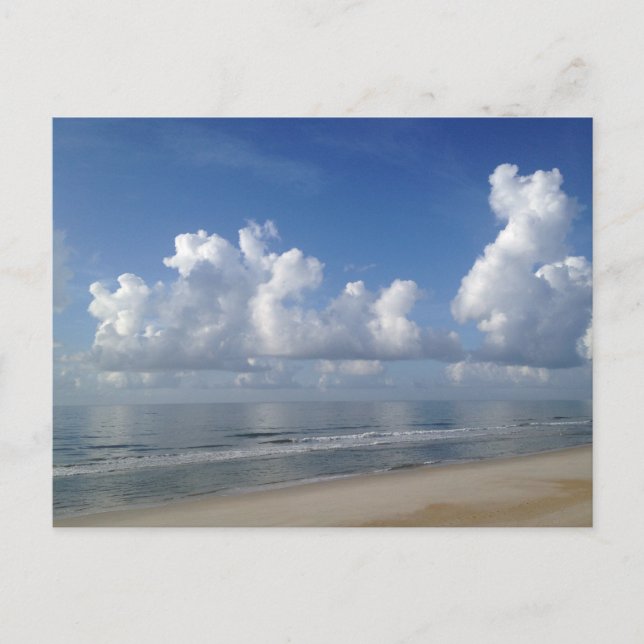 Carte Postale Nuages gras sur Topsail Island Beach NC USA Photo (Devant)