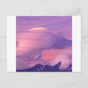 Carte Postale Nuages Lenticulaires au-dessus du mont Drum Alaska