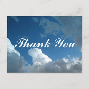 Carte Postale nuages Merci