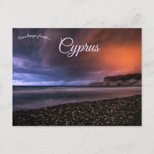 Carte Postale Nuages orageux à Chypre