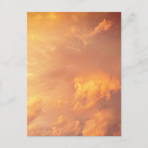 Carte Postale Nuages orange rose Paysage de nuages