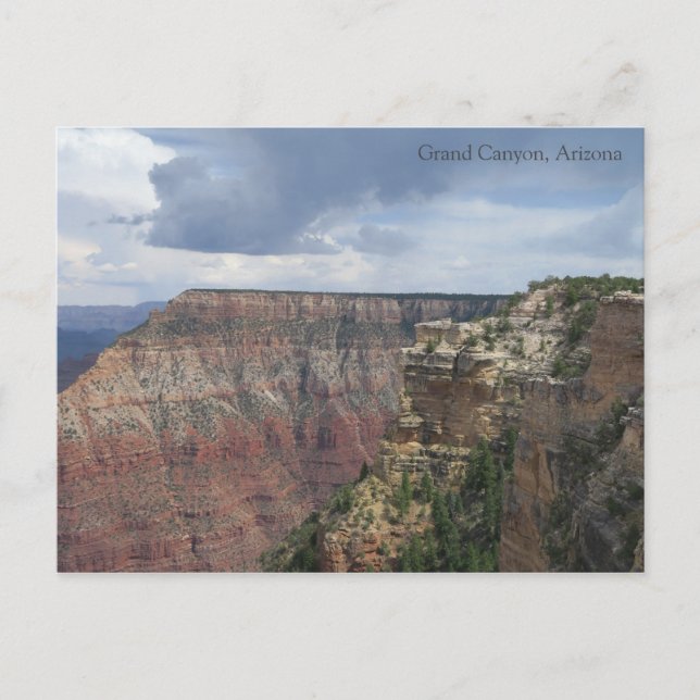 Carte Postale Nuages sur Grand Canyon (Devant)