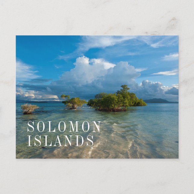 Carte Postale Nuages sur la lagune de Marovo (Devant)