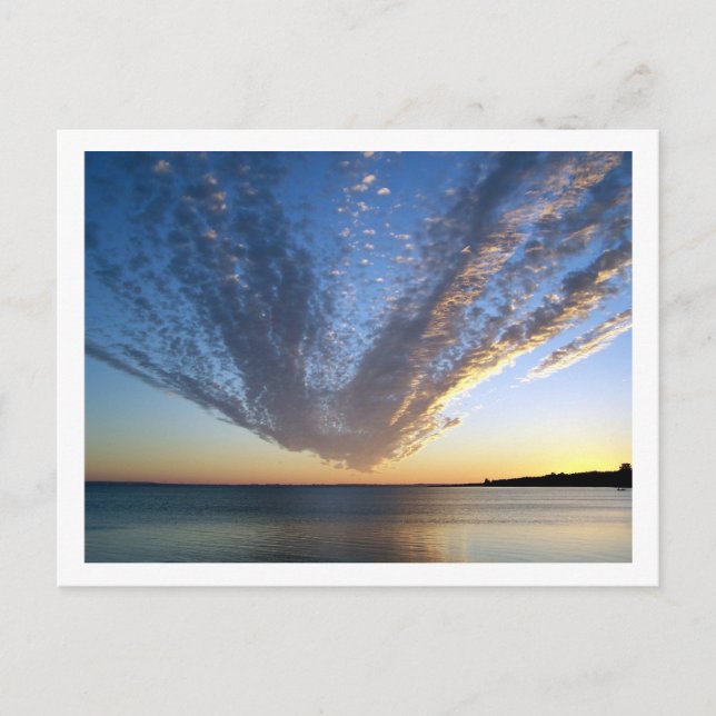 Carte postale nuageuse Sunset (Devant)