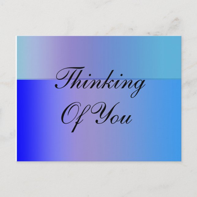 Carte Postale Nuances de bleu (Devant)