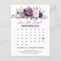 Nuances de Dusty Purple Calendrier Enregistrer la 
