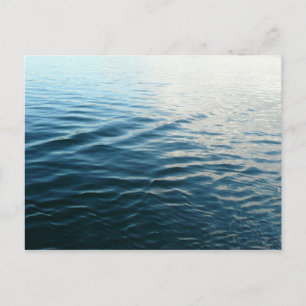 Carte Postale Nuances d'eau bleue Photographie de la nature Abst