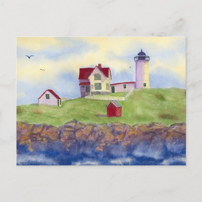 Carte Postale Nubble Light, Cape Neddick, York Maine Postcard (Devant)