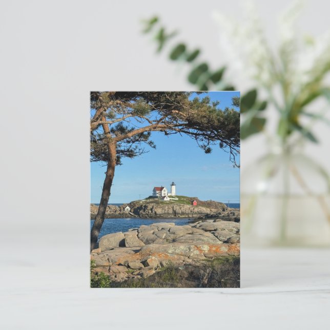 Carte postale Nubble Lighthouse (Debout devant)