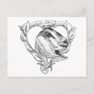 Carte Postale Nubian Head in Heart