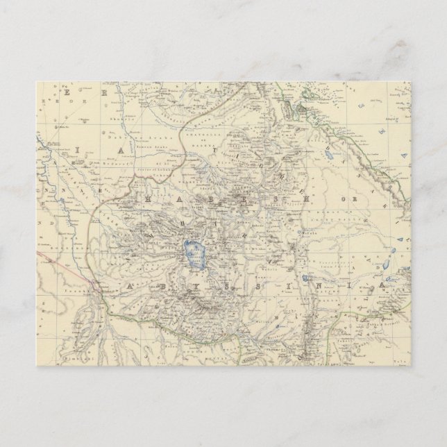 Carte Postale Nubie, Abyssinie (Devant)