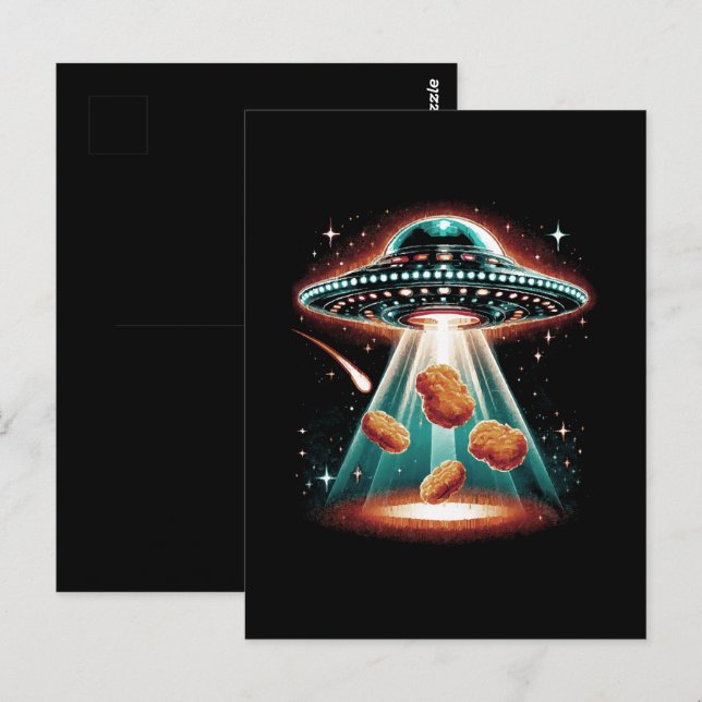 Carte Postale Nugget de poulet croustillant (Devant / Derrière)