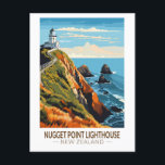 Carte Postale Nugget Point Lighthouse Nouvelle-Zélande Voyage Vi<br><div class="desc">Illustration vectorielle Nugget Point Lighthouse. Nugget Point Lighthouse est un phare à Nugget Point dans la région d'Otago de l'île sud de la Nouvelle-Zélande.</div>