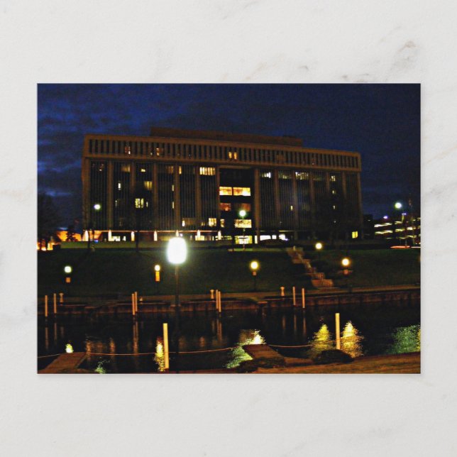 Carte Postale Nuit à Mount Clemens, MICHIGAN USA (Devant)