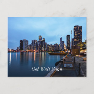Carte Postale Nuit à Navy Pier Remettez-vous vite