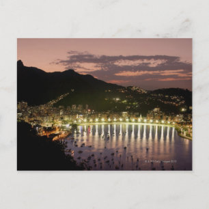 Carte Postale Nuit à Rio de Janeiro, Brésil
