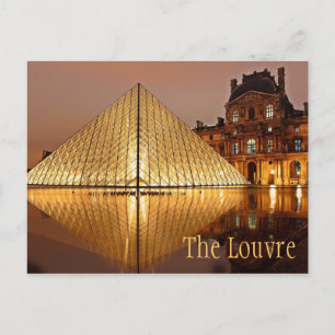 Carte Postale Nuit au Louvre, Paris, France
